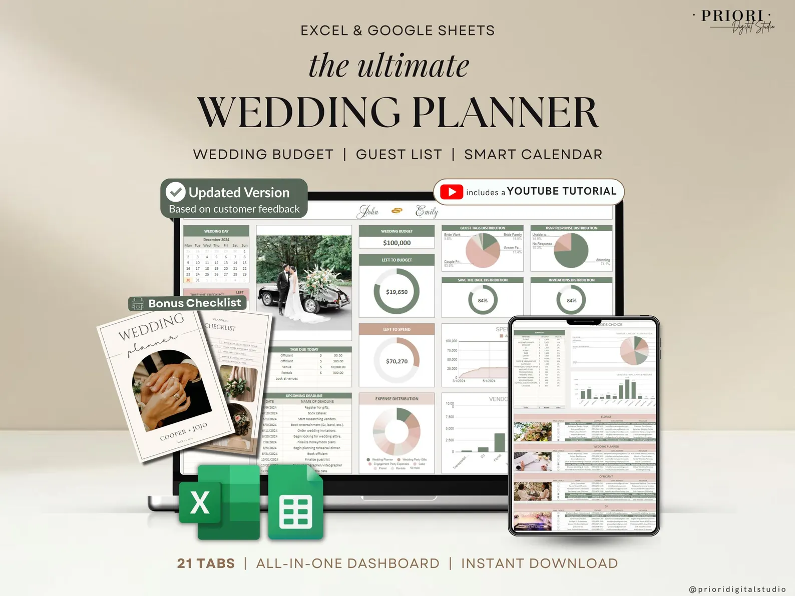 Wedding Planner Spreadsheet Wedding Budget Tracker Wedding Timeline Checklist Wedding Itinerary Seating Plan Wedding Gift